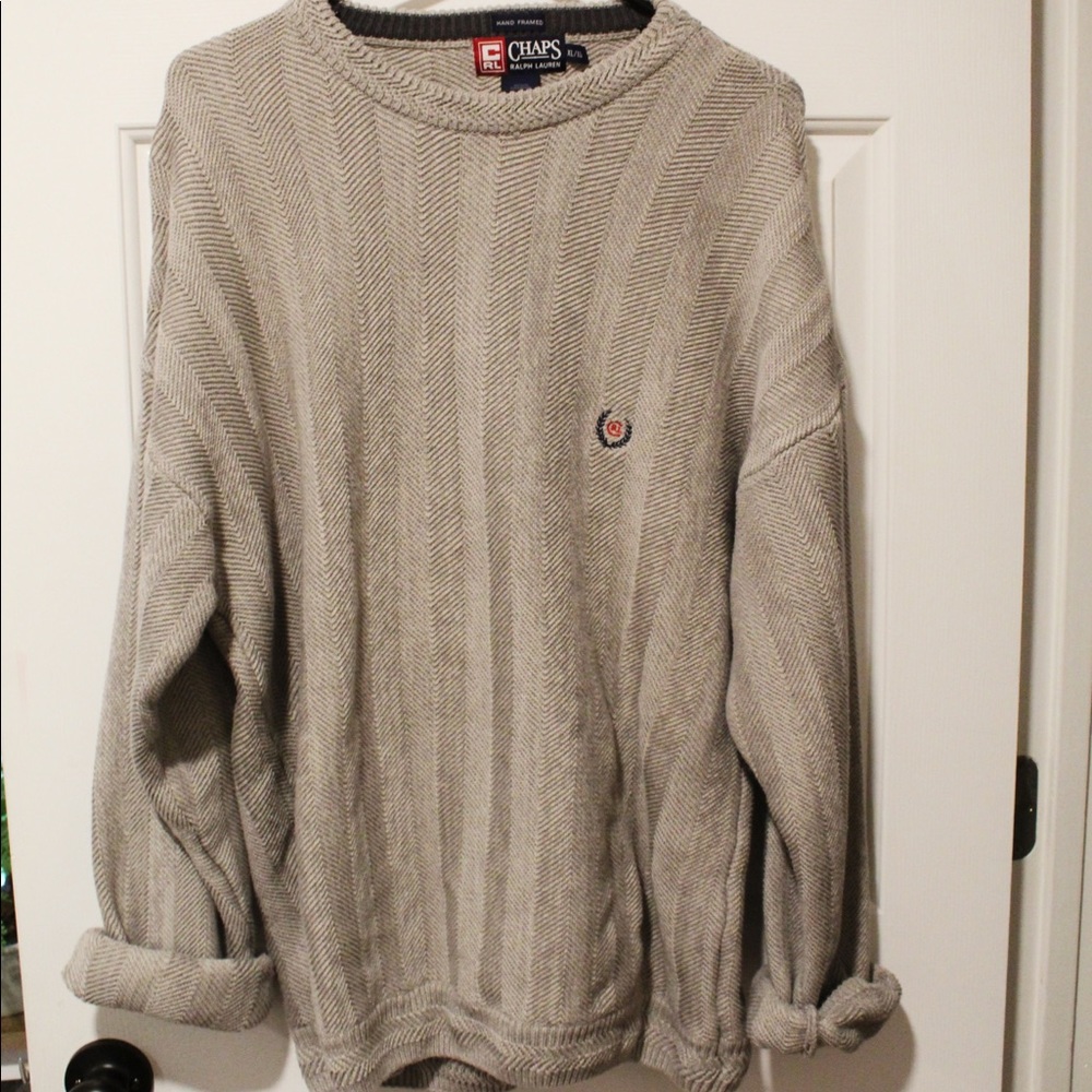 Oversized Ralph Lauren polo crewneck sweater